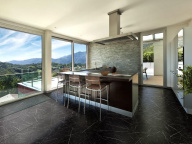 Керамогранит Пьетра Черный Матовый