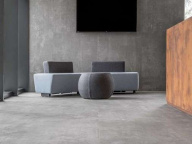 Керамогранит Laminam Cementi Cemento Nero bocciardato 300x100 5.6 мм