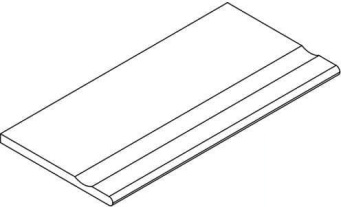 Бортик Авангард Блэк 30x120 с выемкой закруглённый (620090001154) Бортик Авангард Блэк 30x120 с выемкой закруглённый (620090001154)