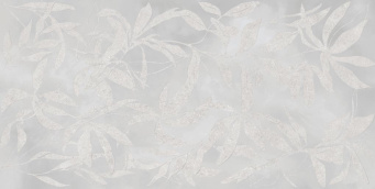 Керамогранит Artwall Цветы Серый Матовый 60x120