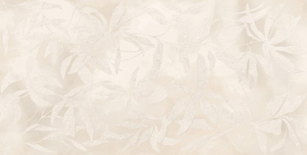 Керамогранит Artwall Цветы Слоновая Кость Матовый 60x120