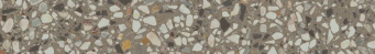 KM6060G0011RBT6 Плинтус Бричиола серый матовый обрезной 60x9,5x0,9