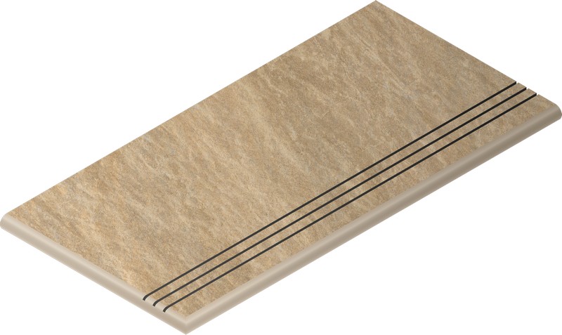 Ступень Дистрикт Сэнд закругленная грип левая 30x60 (620040000039) Ступень Дистрикт Сэнд закругленная грип левая 30x60 (620040000039)