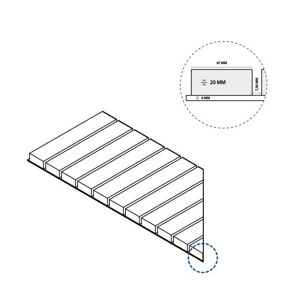 Решетка Дистрикт Сэнд Стрим 20 левая (620090000531) Решетка Дистрикт Сэнд Стрим 20 левая (620090000531)