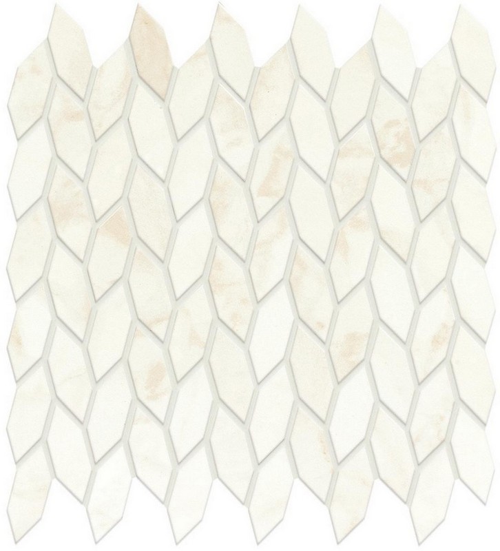 Мозаика Marvel Calacatta Delicato Mos. Twist Silk (A4WO) Мозаика Marvel Calacatta Delicato Mos. Twist Silk (A4WO)