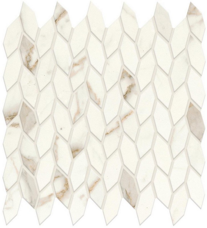 Мозаика Marvel Calacatta Prestigio Mos. Twist Silk (A4WP) Мозаика Marvel Calacatta Prestigio Mos. Twist Silk (A4WP)