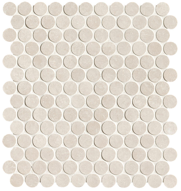 Мозаика Nobu White Gres Round Mosaico Matt (fRNM) Мозаика Nobu White Gres Round Mosaico Matt (fRNM)