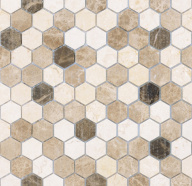 Pietra Mix 1 MAT hex 18x30x6