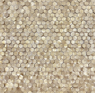 Aluminium 3D Hexagon Gold 8x14x6