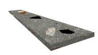 Ступень Палладио Блэк 33x120 угловая правая
