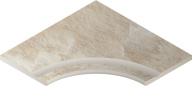 Бортик Манетик Уайт 60x60 с выемкой угловой закруглённый 30 X2 (620090000196)