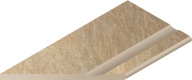 Бортик Дистрикт Сэнд 30x60 с выемкой закругленный левый (620090000248)