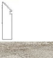 Плинтус Klif Silver Battiscopa Sag.SX (AN4M) 