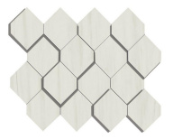 Мозаика Marvel Bianco Dol. Mosaico Esagono 3D (AS36) 