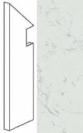 Плинтус Marvel Carrara Pure Battiscopa Sag. SX (ATEM) 