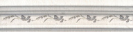 BLB028 Бордюр Багет Кантри Шик белый декорированный 20х5х19