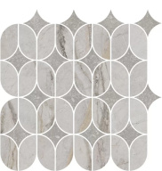 KMD2HID004BR Ифран наборный серый светлый глянцевый обрезной 30x32,5x0,9 декор