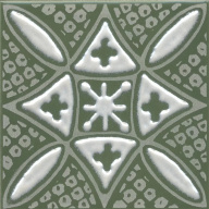 KMD3STA019GN Бахия 2 зелёный глянцевый 9,8x9,8x0,7 декор