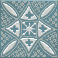 KMD3STA020GN Бахия 2 бирюзовый глянцевый 9,8x9,8x0,7 декор