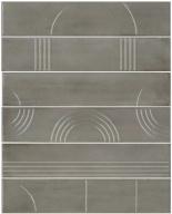 KMP3STA004RN6X Панно Мажорель серый глянцевый (из 6 частей 6х28,5) 36x28,5x1