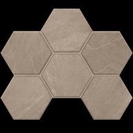 Мозаика GB02 Gabbro натуральная 25x28.5 серый