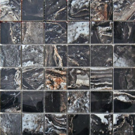 Мозаика Mosaico Nairobi Black Polished 5x5 30x30