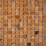 Мозаика PIX 293 из мрамора Rain Forest (Bidasar brown)