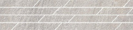 SG144/004T Бордюр Гренель серый мозаичный 46,8x9,8x0,9